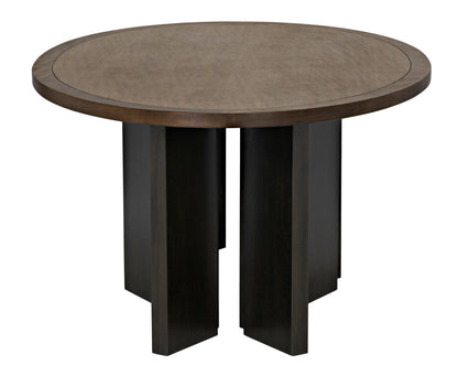 Noir Savage Table in Dark Walnut and Ebony GTAB589