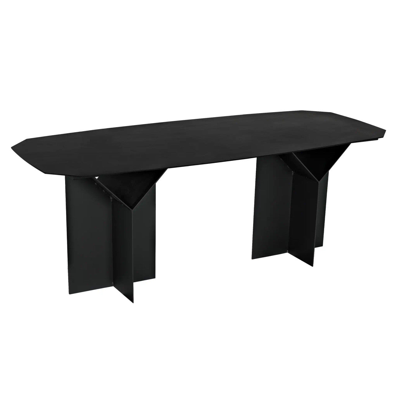 Noir Darius Dining Table/Desk in Matte Black GTAB591MTB