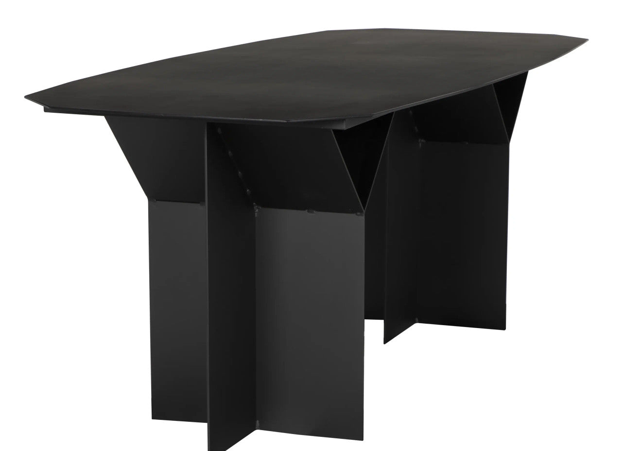 Noir Darius Dining Table/Desk in Matte Black GTAB591MTB