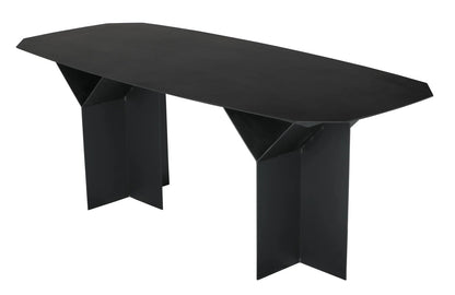 Noir Darius Dining Table/Desk in Matte Black GTAB591MTB