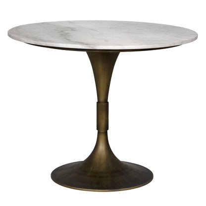 Noir Jman Table 36", Aged Brass Finish in Aged Brass GTAB598AB-36