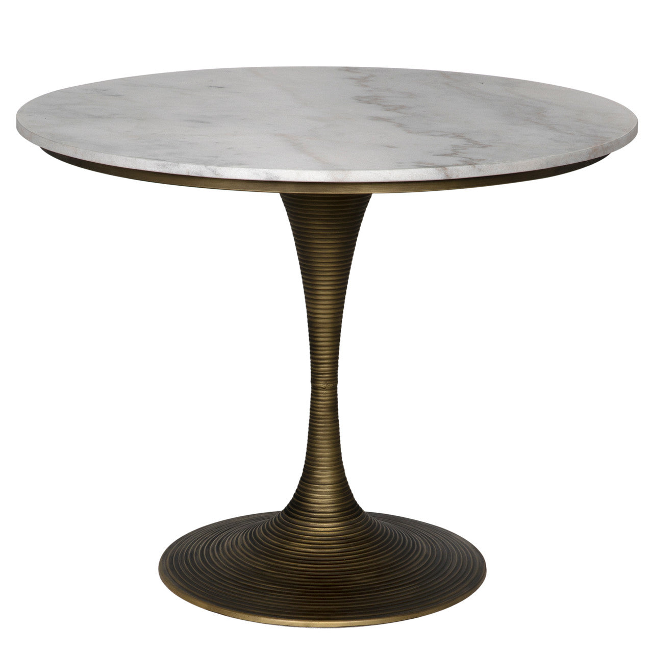 Noir Joni Table 36", Aged Brass Finish in Aged Brass GTAB599AB-36