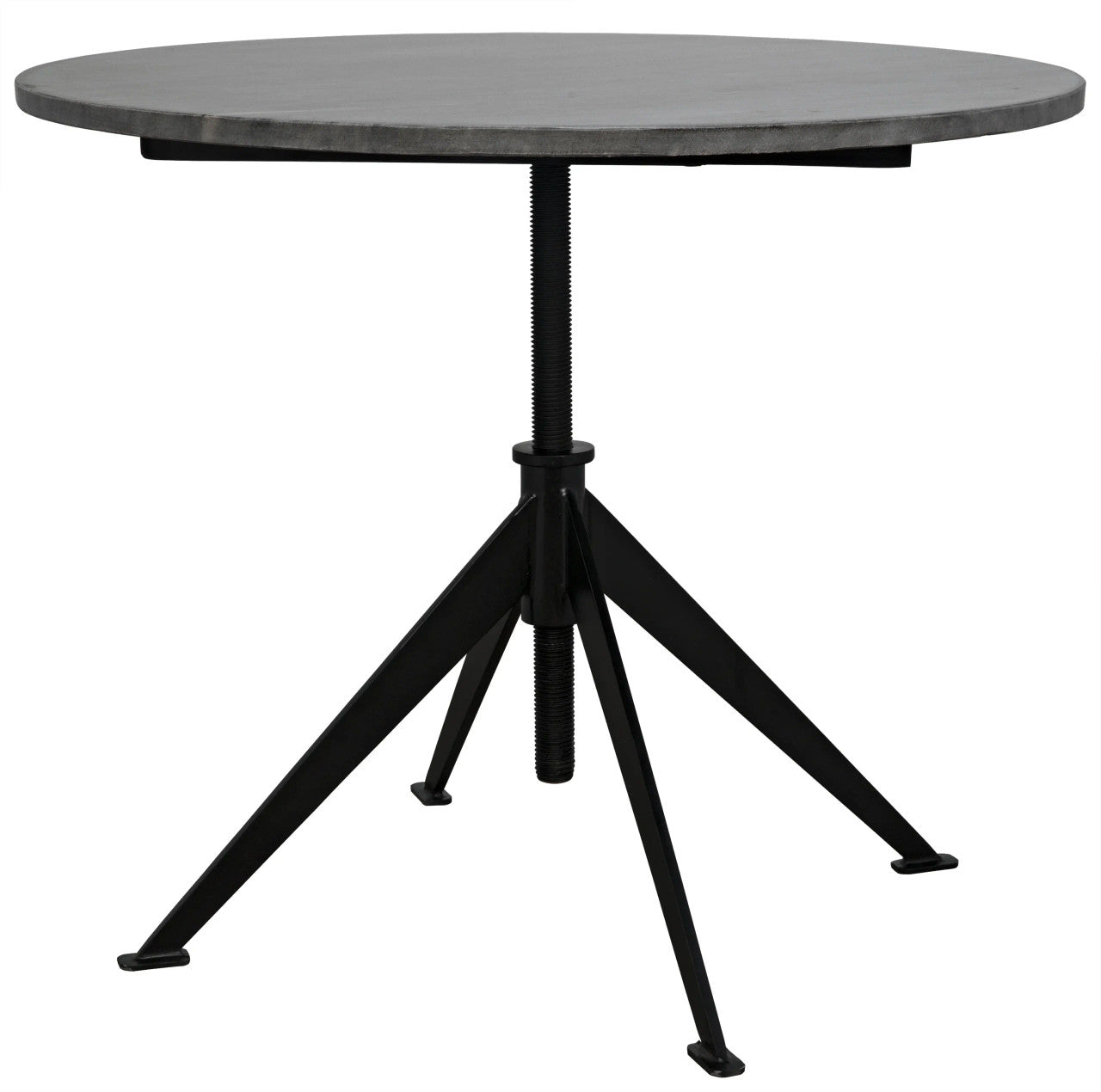 Noir Matilo Adjustable Table in Matte Black GTAB610-ML