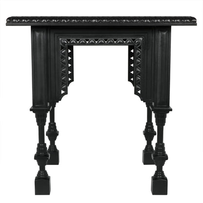 Noir Luxor Side Table in Hand Rubbed Black GTAB646HB