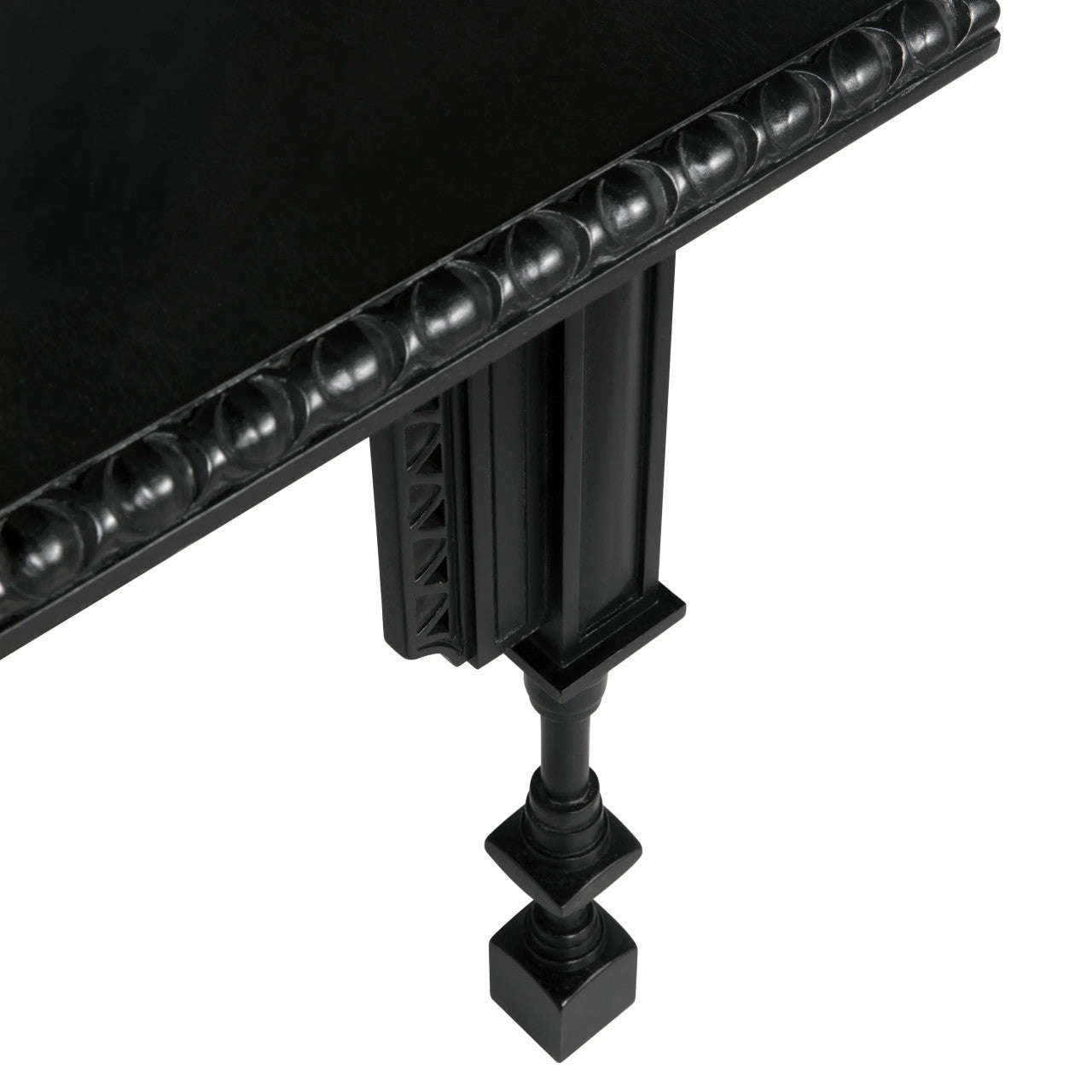 Noir Luxor Side Table in Hand Rubbed Black GTAB646HB