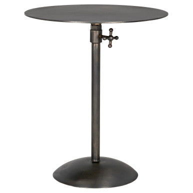 Noir Felix Side Table in Gun Metal GTAB654GM