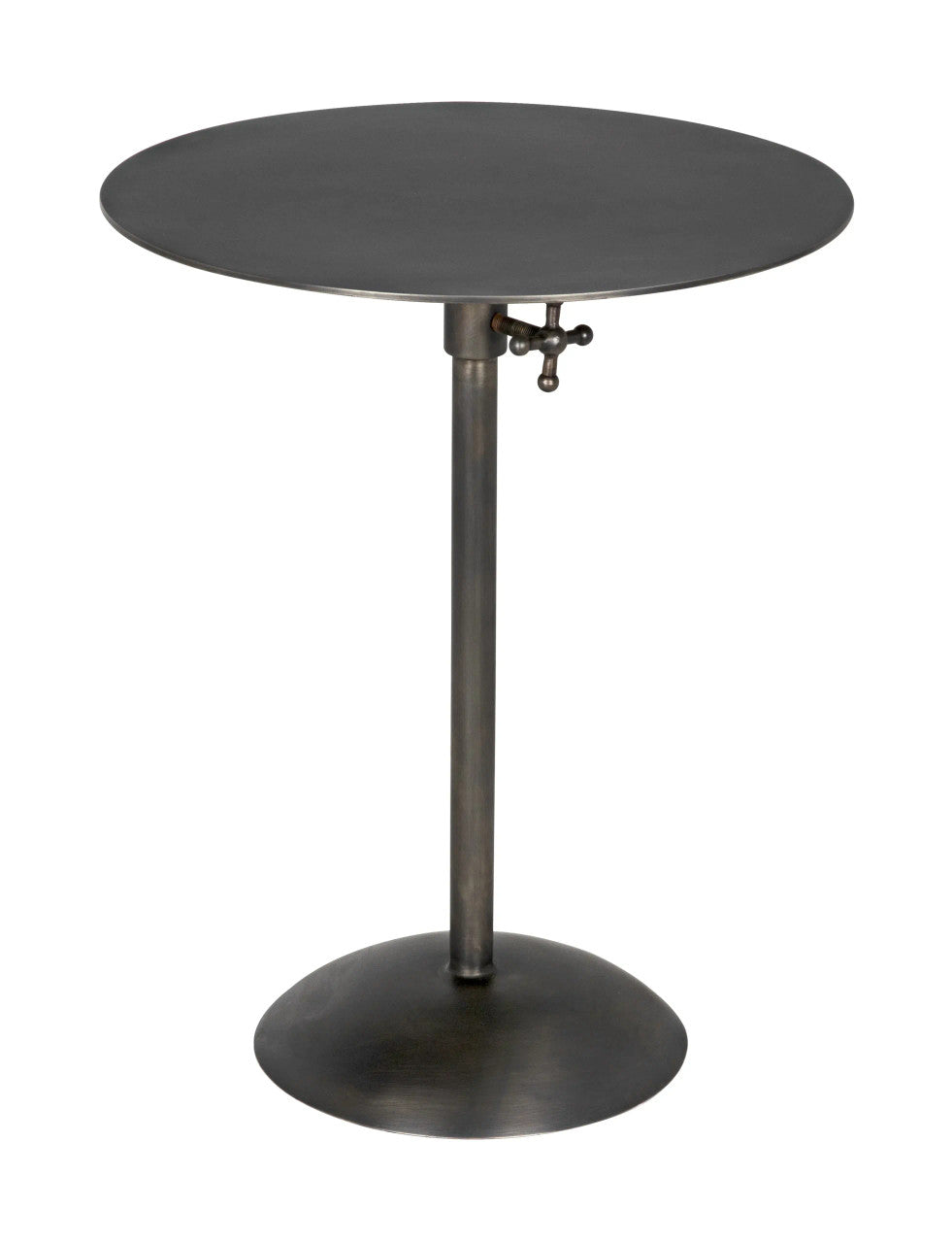 Noir Felix Side Table in Gun Metal GTAB654GM