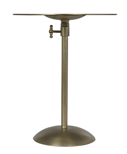 Noir Felix Side Table in Antique Brass GTAB654MB