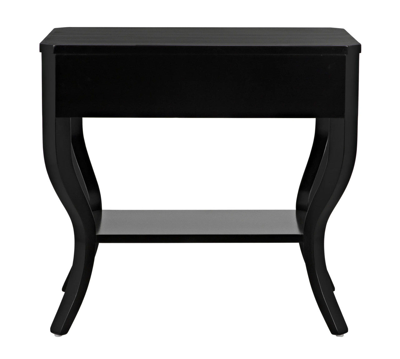 Noir Weldon Side Table in Distressed Black GTAB665D1