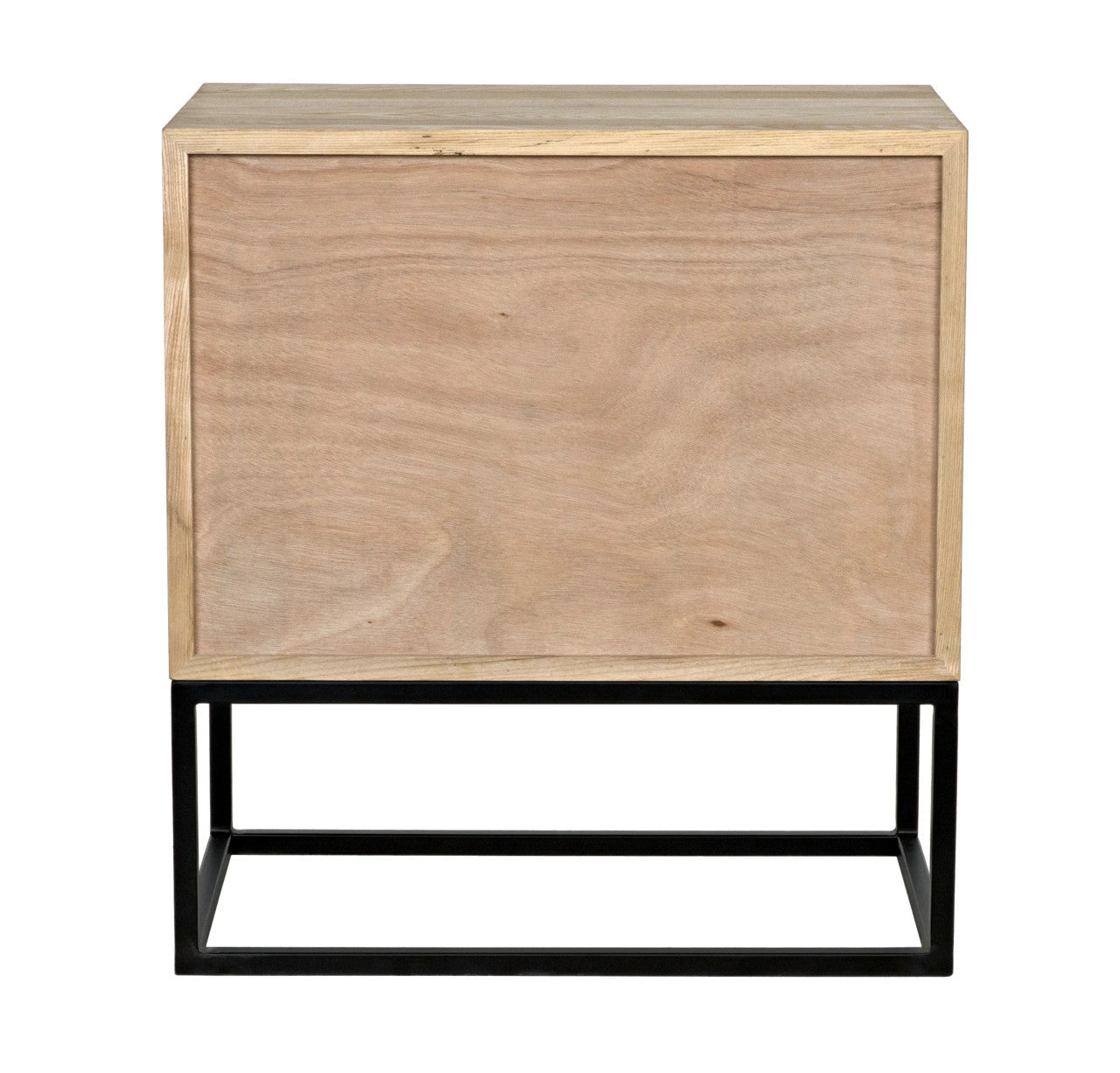 Noir Garland Side Table in Waxed with Matte Black Base GTAB672MTB