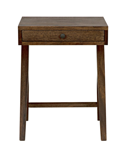 Noir Peter Side Table in Dark Walnut GTAB686DW