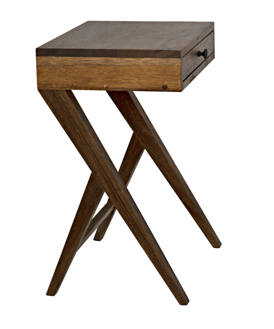 Noir Peter Side Table in Dark Walnut GTAB686DW