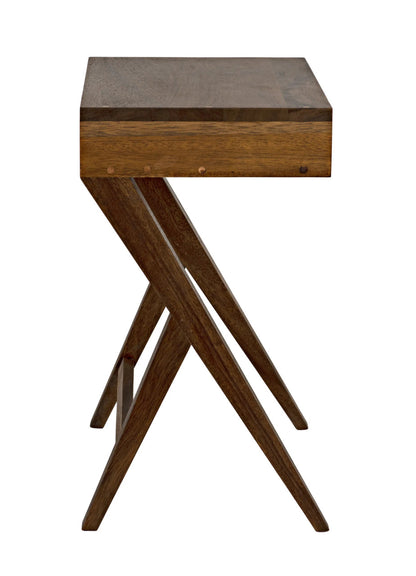 Noir Peter Side Table in Dark Walnut GTAB686DW