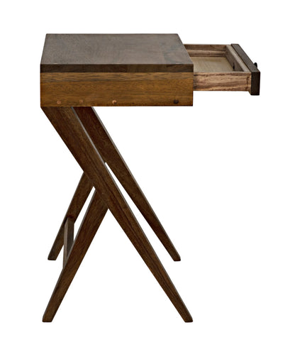 Noir Peter Side Table in Dark Walnut GTAB686DW