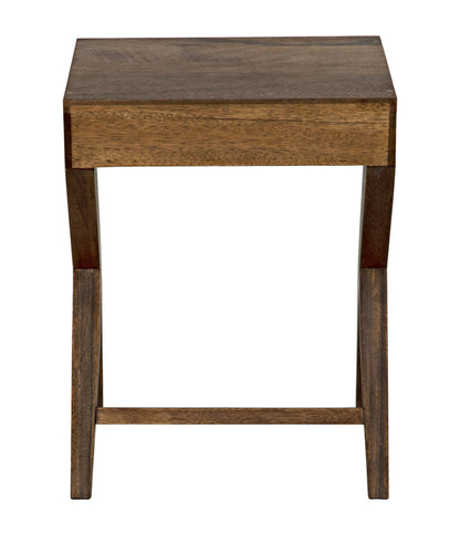 Noir Peter Side Table in Dark Walnut GTAB686DW