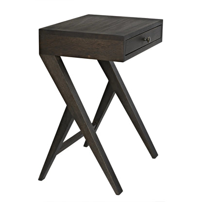 Noir Peter Side Table in Ebony Walnut GTAB686EB