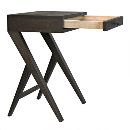 Noir Peter Side Table in Ebony Walnut GTAB686EB