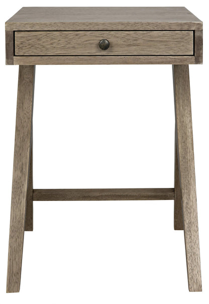 Noir Peter Side Table in Washed Walnut GTAB686WAW