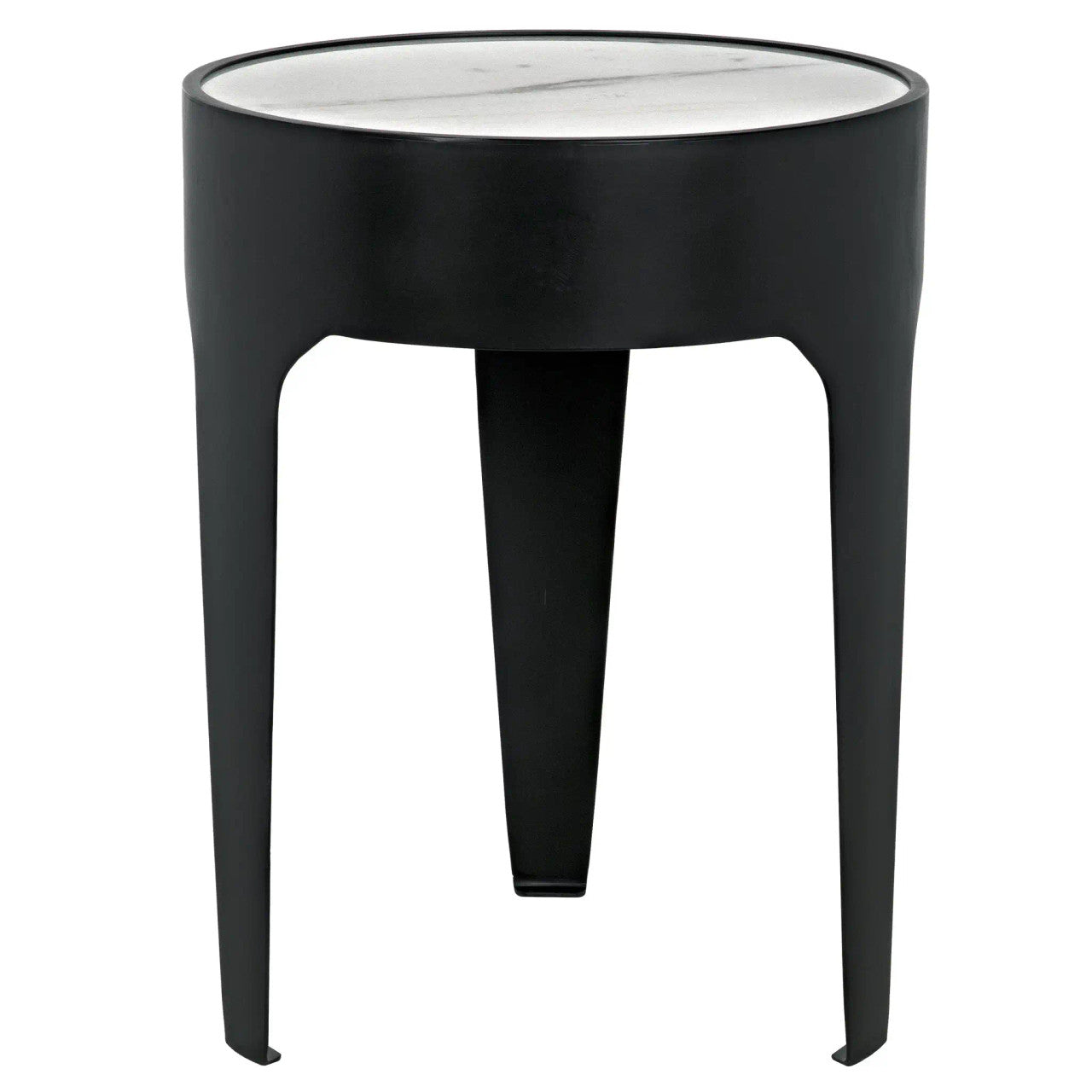 Noir Cylinder Side Table in Matte Black GTAB693MTB