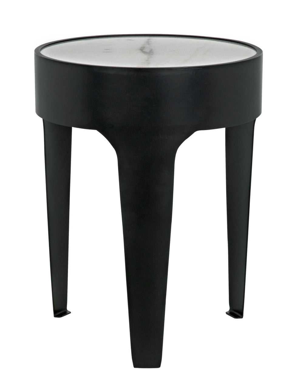 Noir Cylinder Side Table in Matte Black GTAB693MTB