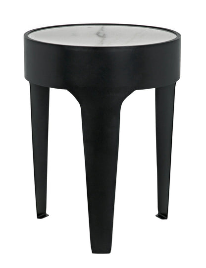 Noir Cylinder Side Table in Matte Black GTAB693MTB