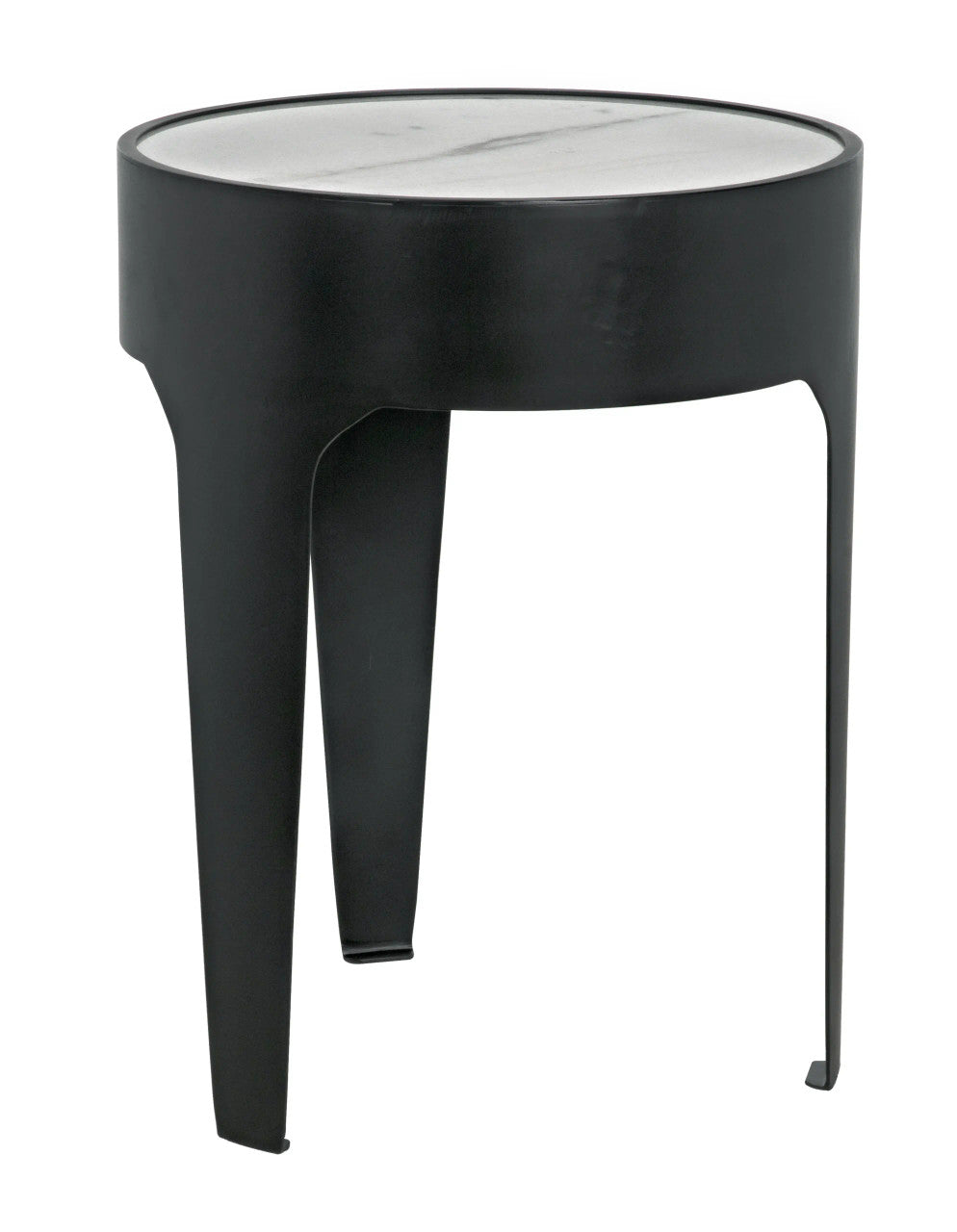 Noir Cylinder Side Table in Matte Black GTAB693MTB