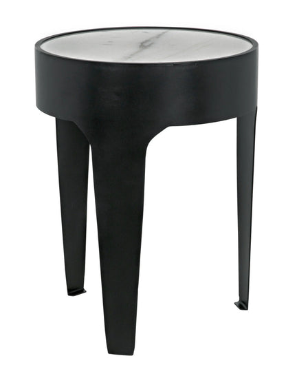 Noir Cylinder Side Table in Matte Black GTAB693MTB