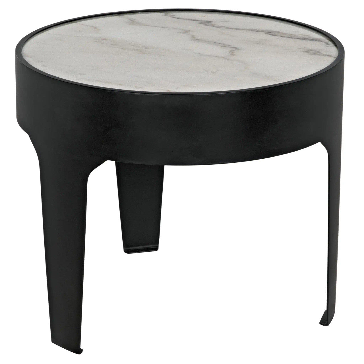 Noir Cylinder Side Table in Matte Black GTAB694MTB