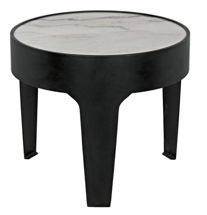 Noir Cylinder Side Table in Matte Black GTAB694MTB