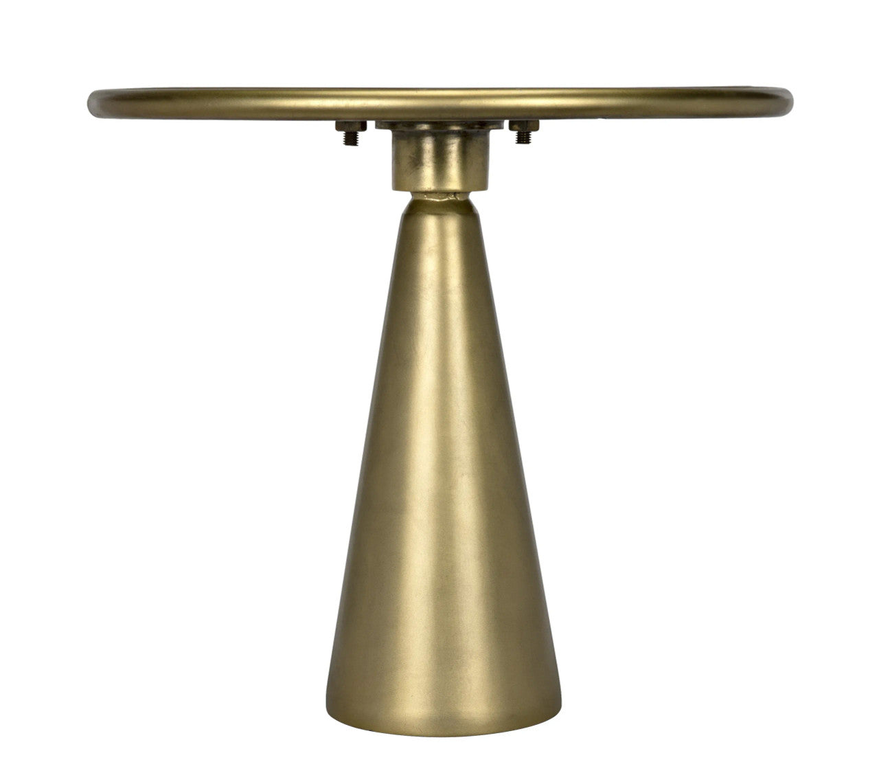 Noir Hiro Short Side Table in Antique Brass GTAB695MB