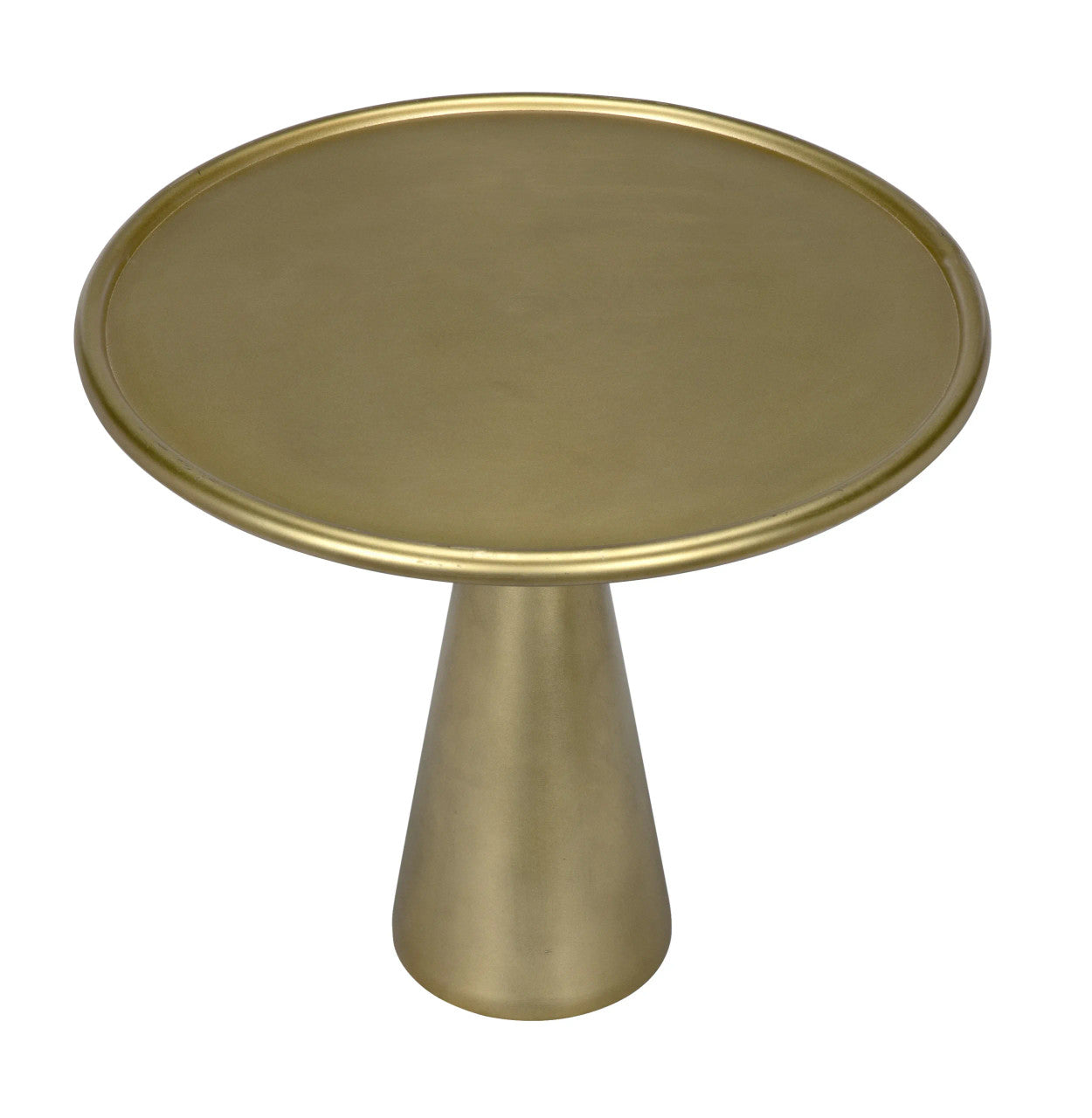 Noir Hiro Short Side Table in Antique Brass GTAB695MB