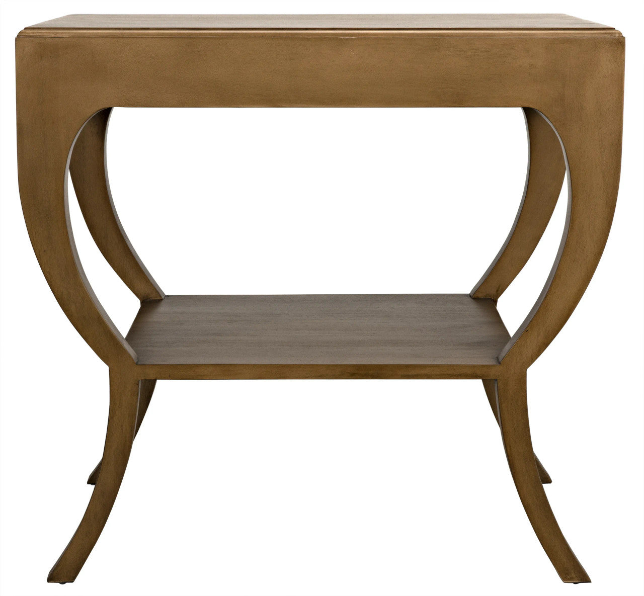 Noir Maude Side Table in Saddle Brown GTAB711SB