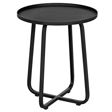 Noir Kimana Side Table in Matte Black GTAB731MTB