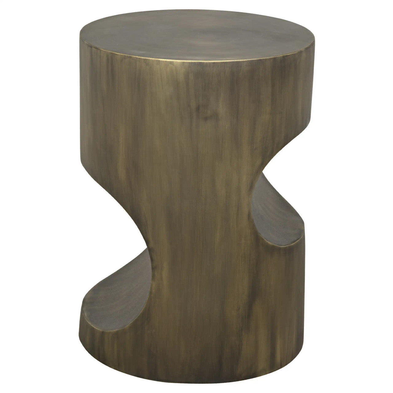 Noir Margo Side Table in Aged Brass GTAB733AB