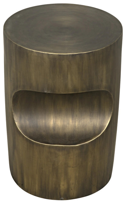 Noir Margo Side Table in Aged Brass GTAB733AB