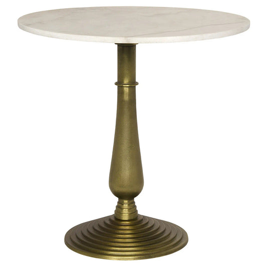 Noir Alida Side Table in Antique Brass GTAB778MB