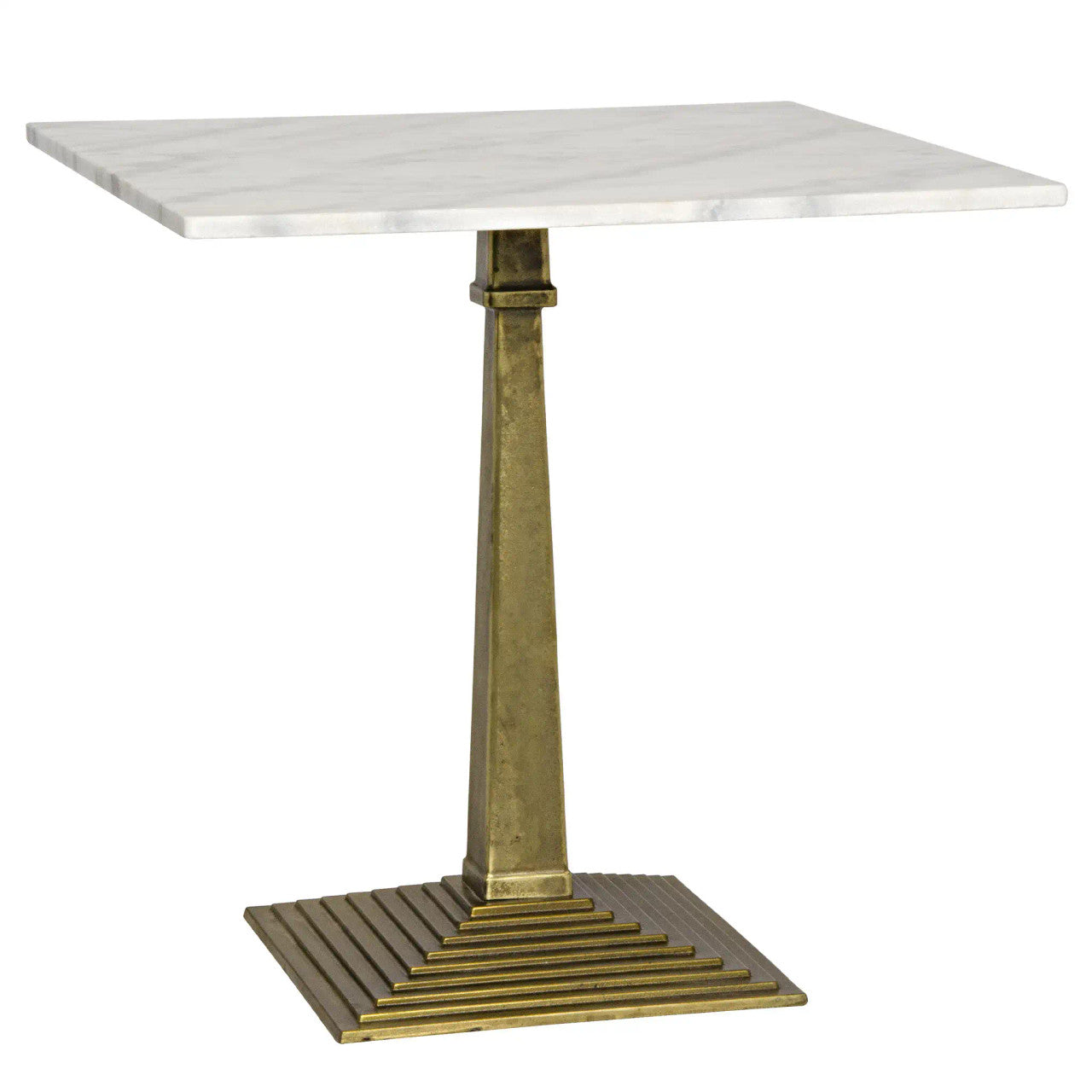 Noir Fadim Side Table in Antique Brass GTAB781MB