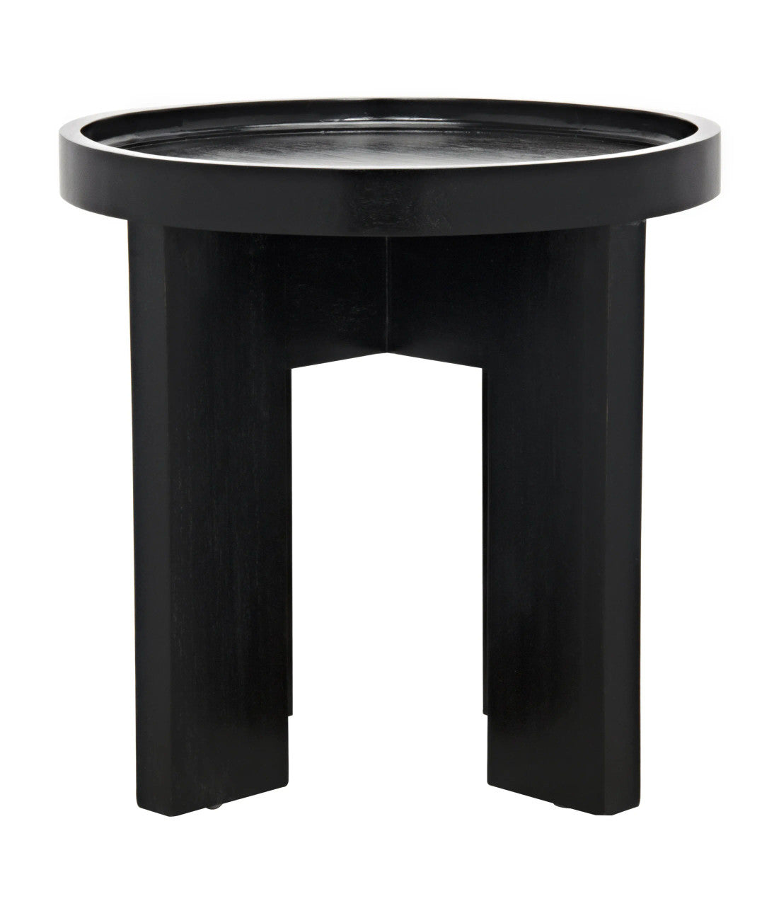 Noir Gavin Side Table in Hand Rubbed Black GTAB793HB