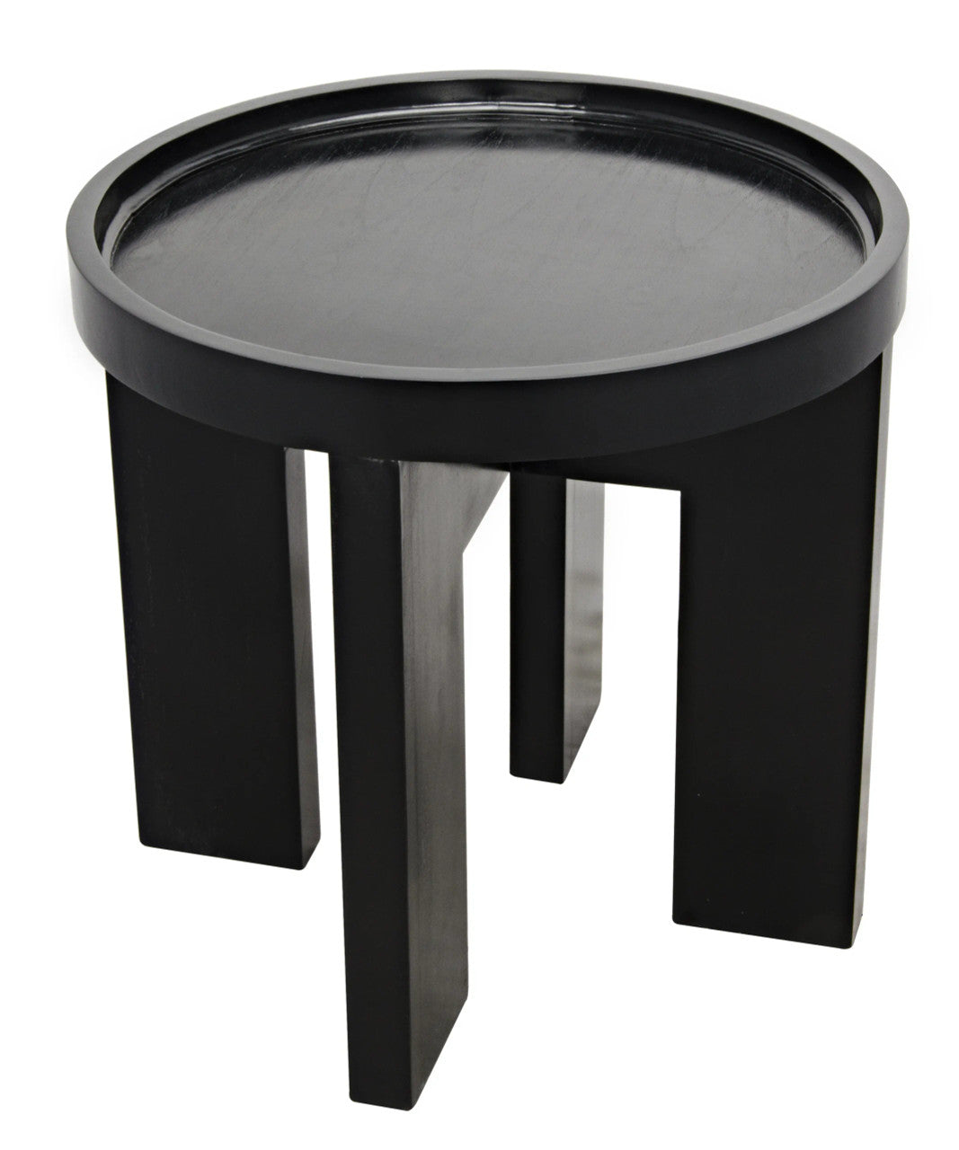 Noir Gavin Side Table in Hand Rubbed Black GTAB793HB