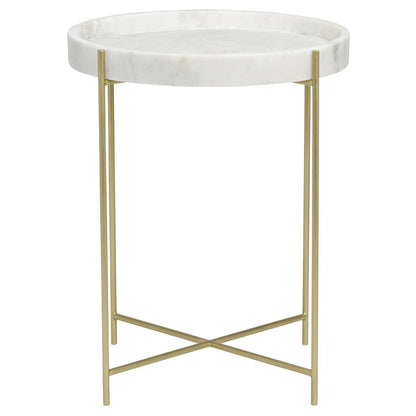 Noir Chico Side Table in Antique Brass GTAB800MB