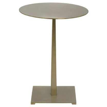 Noir Stiletto Side Table in Antique Brass GTAB812MB