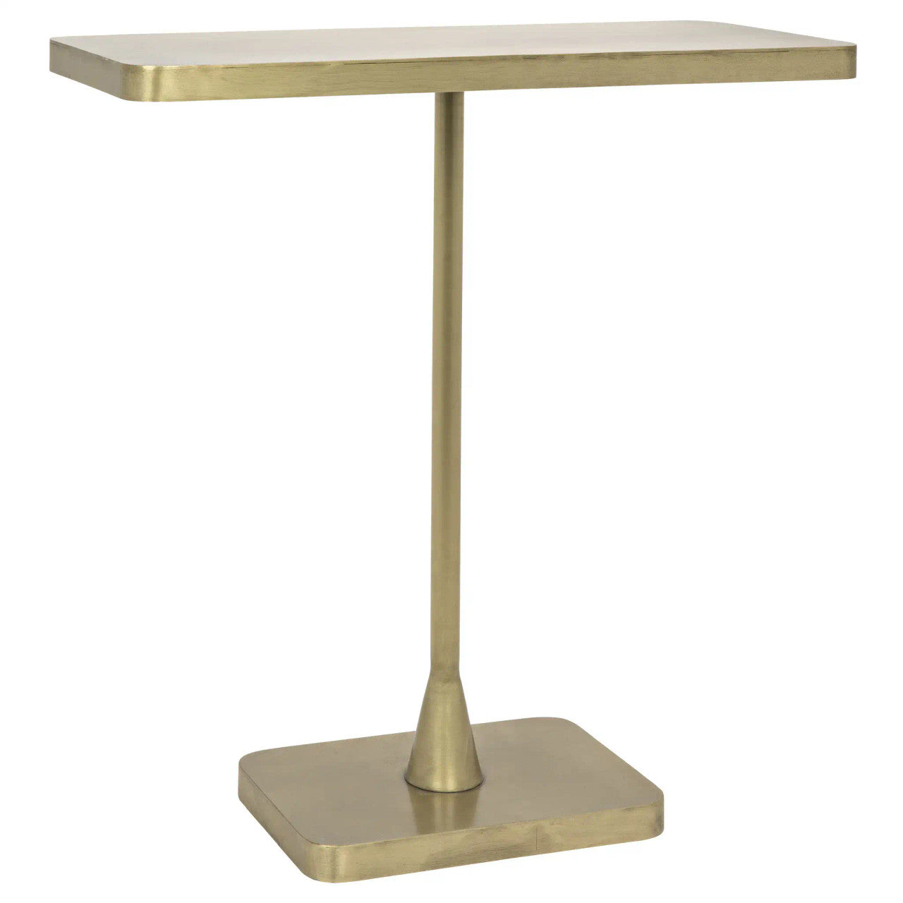 Noir Hild Side Table in Antique Brass GTAB823MB