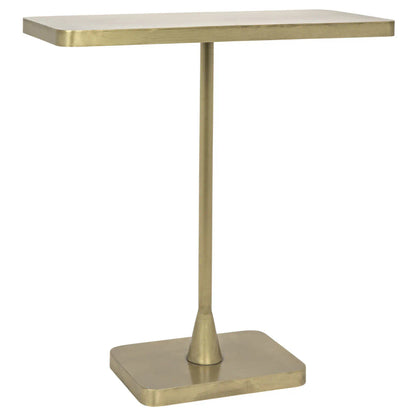 Noir Hild Side Table in Antique Brass GTAB823MB