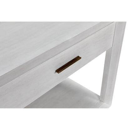 Noir Antony Side Table, White Wash in White Wash GTAB830WH