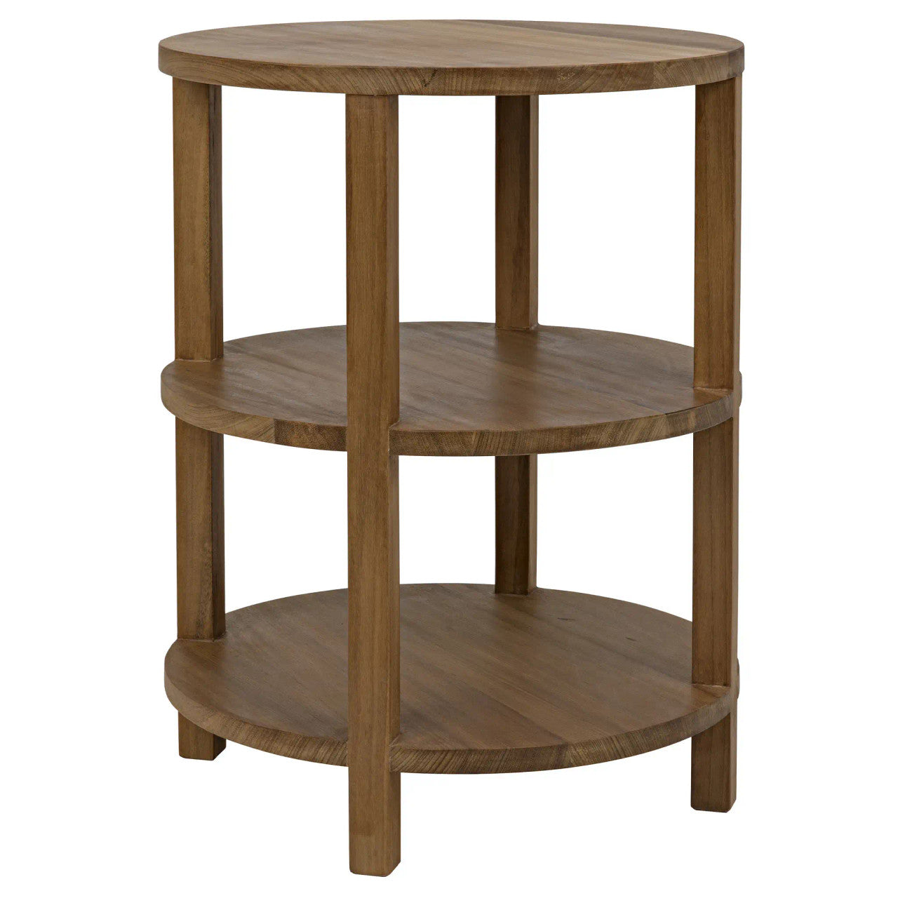 Noir Tier Side Table in Gold Teak GTAB862GT