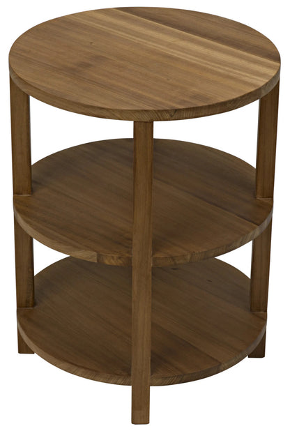 Noir Tier Side Table in Gold Teak GTAB862GT