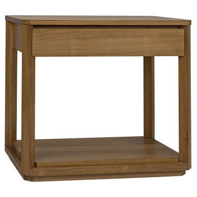 Noir SL11 Side Table in Gold Teak GTAB866GT