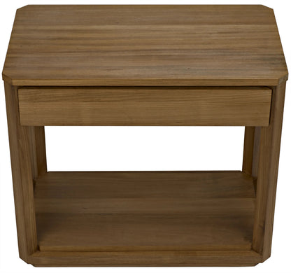 Noir SL11 Side Table in Gold Teak GTAB866GT