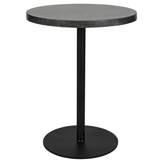 Noir Ford Side Table in Matte Black GTAB878MTB-L