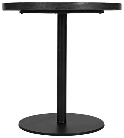 Noir Ford Side Table in Matte Black GTAB878MTB-S